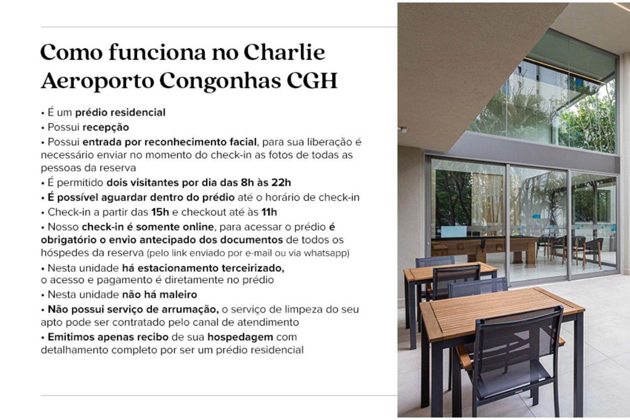 Апартаменты Charlie Aeroporto Congonhas Cgh Сан-Пауло Экстерьер фото